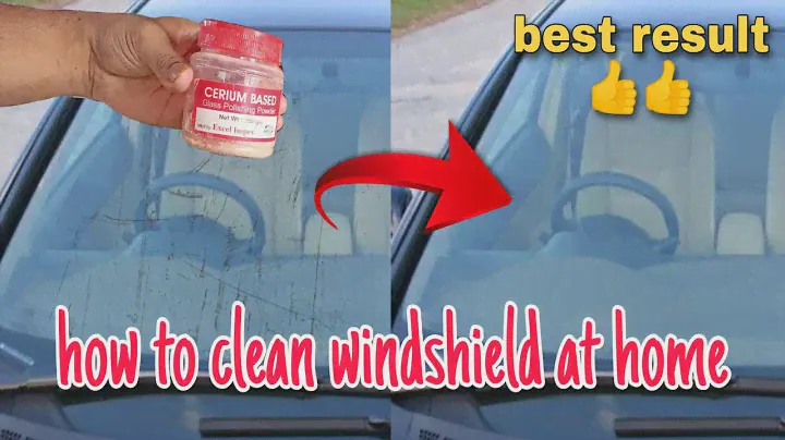 How to remove scratches from car front glass / windshield । cerium oxide glass polishing / cleaning