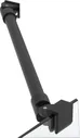 Душевая дверь в нишу Vegas Glass EP-F-2 Novo 105 02М 10 L профиль черный матовый, стекло сатин, распашная, левая