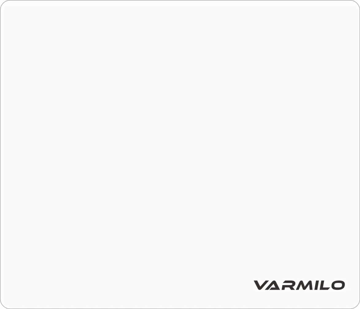 Varmilo White Tempered Glass Mouse Pad