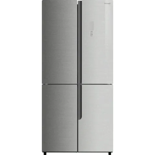 Холодильник Weissgauff WCD 450 Inox Glass NoFrost Inverter
