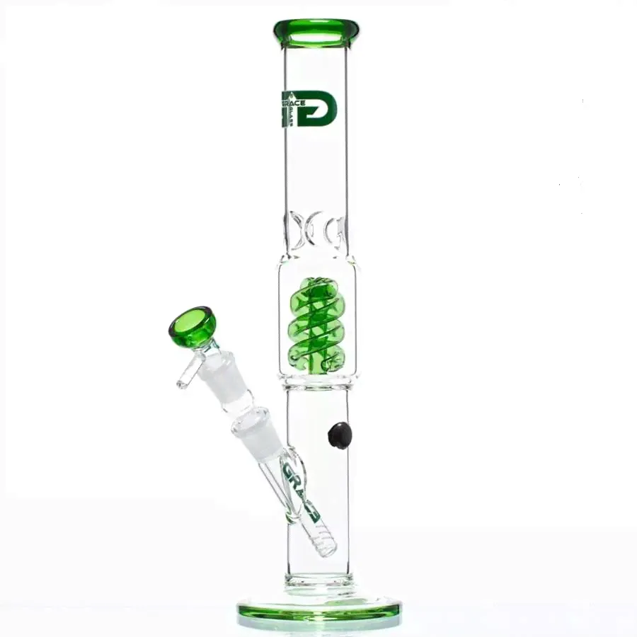 Бонг Grace Glass Cane Spiral Green-0