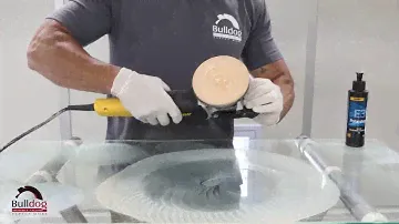 Mirka Glass Repair Sanding Demonstration