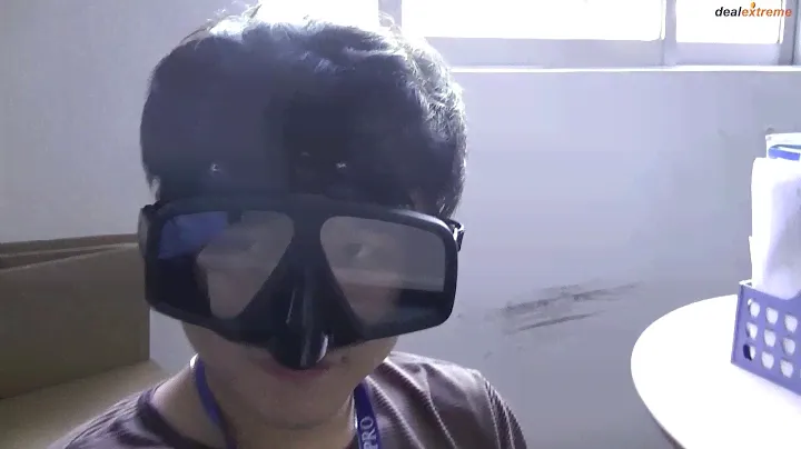 Tempered Glass Lens Diving / Swimming Glasses Goggles Mask - DX