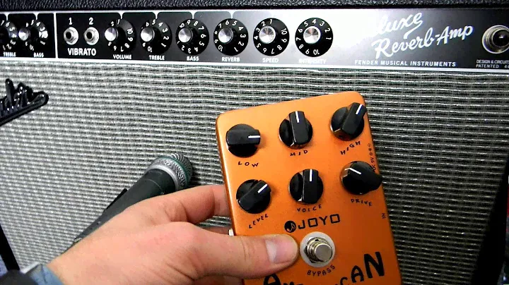 Fender Deluxe Reverb и слепой тест педали моделирования усилителя американского звука Joyo American Sound