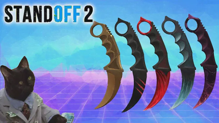 Standoff 2 - Karambit Skins ( Gold, Scratch, Dragon Glass, Universe, Claw ) Gameplay