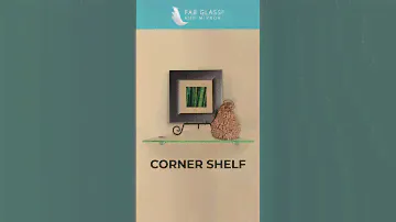 Floating glass shelves!