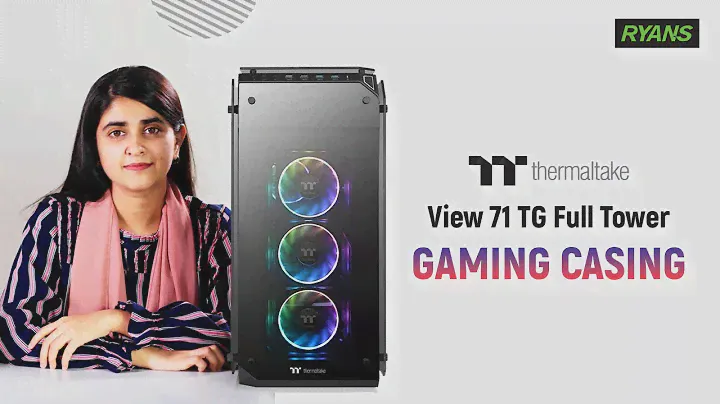 Thermaltake View 71 TG RGB Plus Edition Full Tower Black Gaming Desktop Case