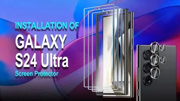 🤩Samsung Galaxy S24 Ultra Tempered Glass Screen Protector Installation Video | AACL🙌