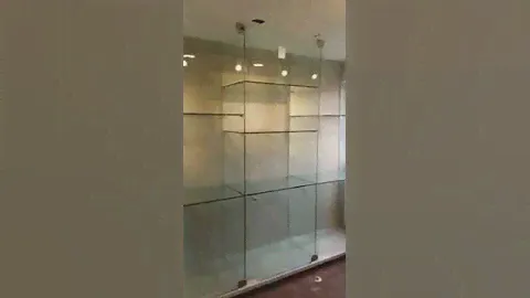 Very9 Glass Pte Ltd - Installing Glass Shelf