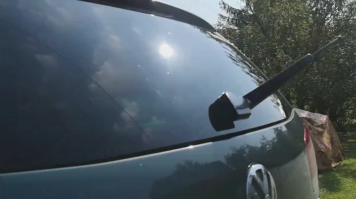 Shine Systems Glass Cut - 3 прохода. Полированное заднее стекло Touareg под солнцем, без шлифовки
