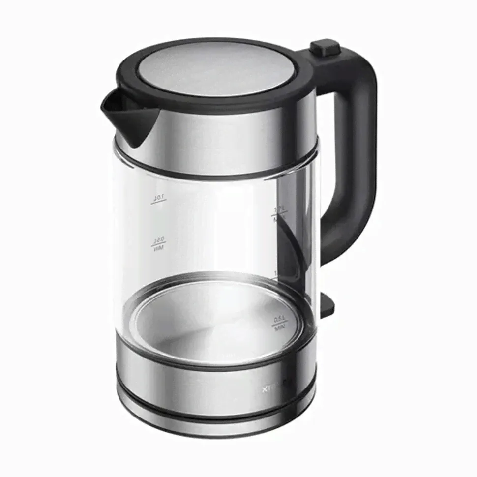 Чайник Xiaomi Electric Glass Kettle, 1,7 л, 2200 Вт, закрытый нагревательный элемент-0