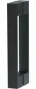 Душевая дверь в нишу Vegas Glass EP-F-2 Novo 105 02М 10 L профиль черный матовый, стекло сатин, распашная, левая