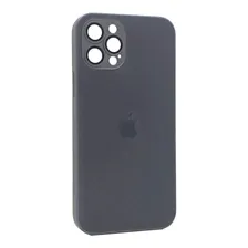 Чехол-крышка ag-glass для iphone 12 pro (6.1) графитовый