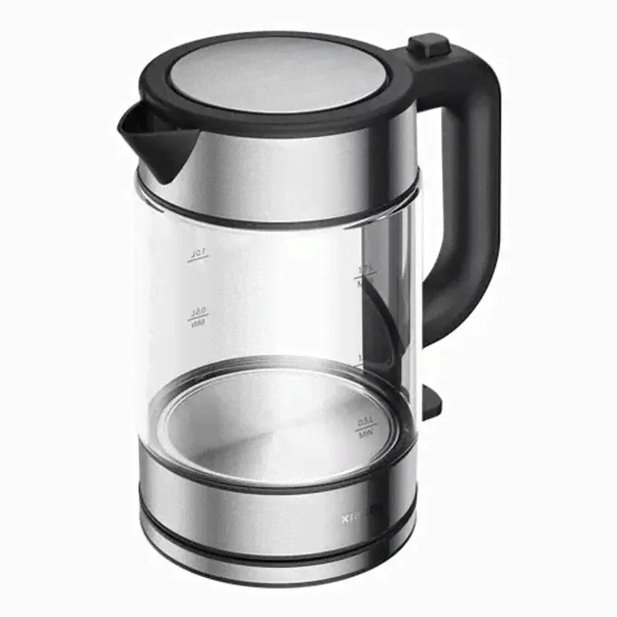 Электрочайник Xiaomi Electric Glass Kettle 1,7 л серебристый-0
