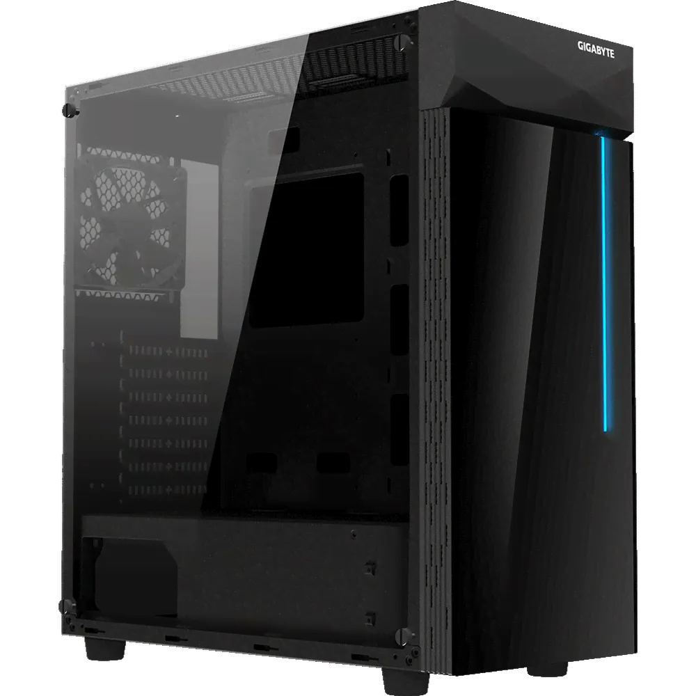 Корпус ATX Miditower Gigabyte C200 Glass Black-0