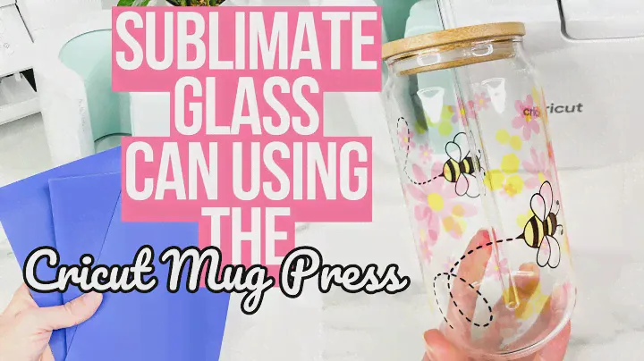 SUBLIMATE A GLASS CAN USING A CRICUT MUG PRESS 🤯