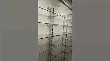 Glass shelf display system