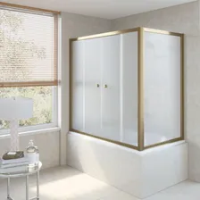 Шторка на ванную Vegas-glass Z2V+ZVF TUR NOVO 180*90 05 10 профиль бронза стекло сатин