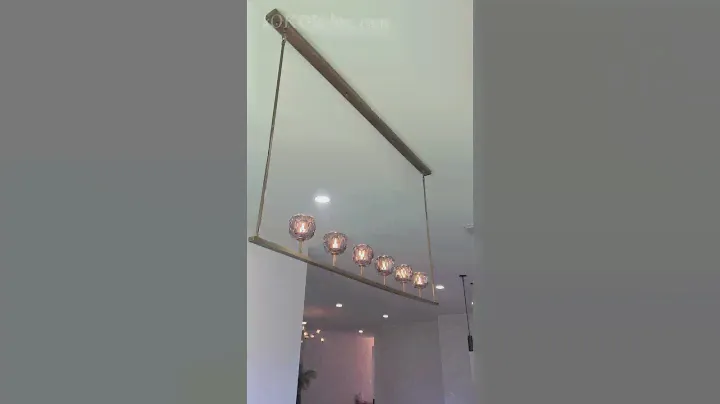 Boule De Crystal Linear Chandelier 60"