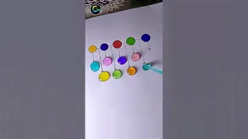 Easy colour ball ornaments  #colormixing #paintmixing #shots #satisfyingart #colors #viralshort