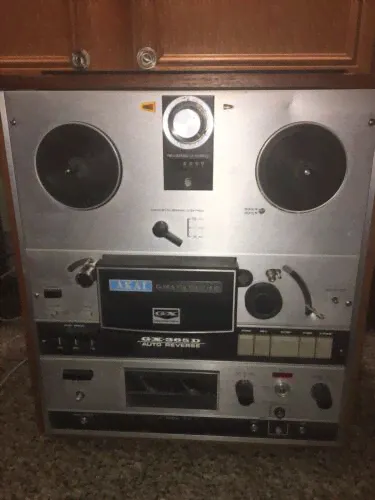 AKAI GX-365D Auto Reverse Glass Head Reel to Reel Missing Cover Parts or Repair-0